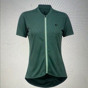 Pearl Izumi Women's Quest Full Zip Jersey Green Pale Pine Color Size XL